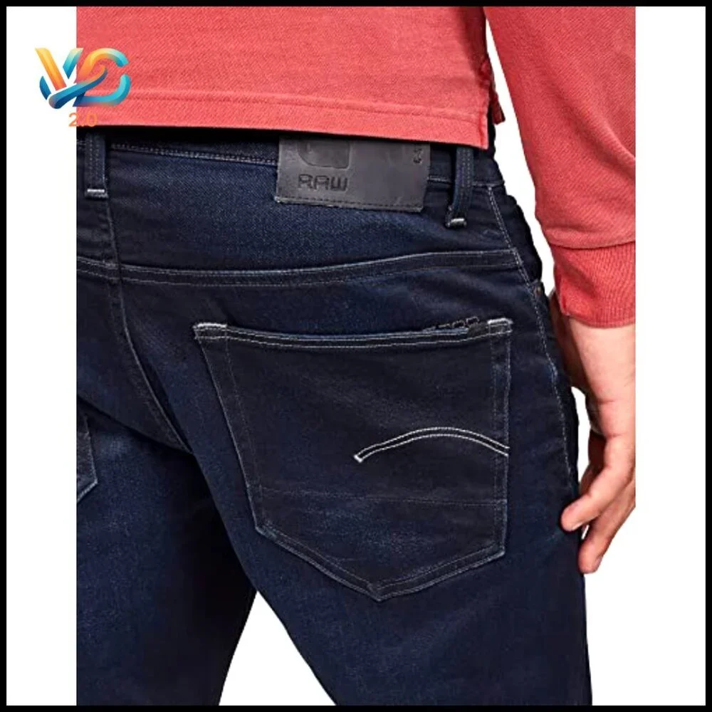 Men's Tapered Fit Jeans, Straight Leg, Sustainable Cotton‎ Denim